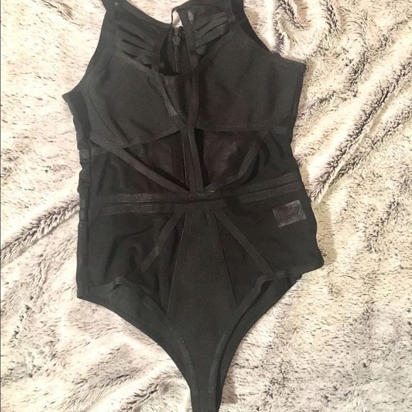 Fashion Nova Mesh Cutout Bathingsuit NWT - Picture 1 of 7